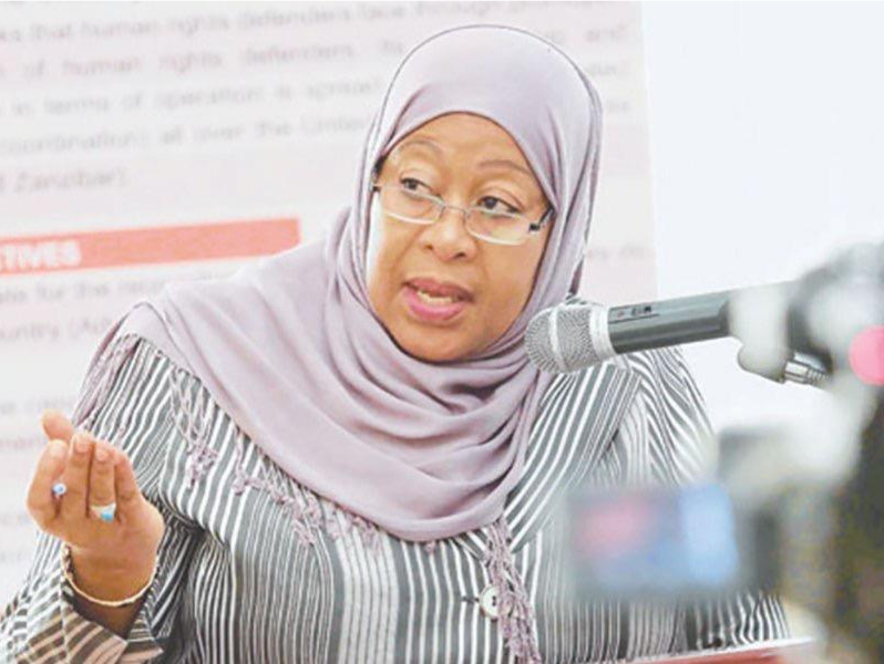 哈桑宣誓就职坦桑尼亚总统