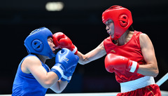 （全运会）（18）拳击——女子66公斤级八分之一决赛：杨柳晋级