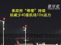 美政府“停摆”持续　拟减少40座机场10%运力