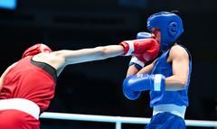 （全运会）（7）拳击——女子60公斤级八分之一决赛：杨文璐晋级