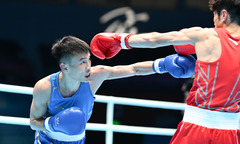 （全运会）（2）拳击——男子51公斤级八分之一决赛：李蜂晋级