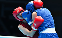 （全运会）（4）拳击——女子60公斤级八分之一决赛：杨文璐晋级