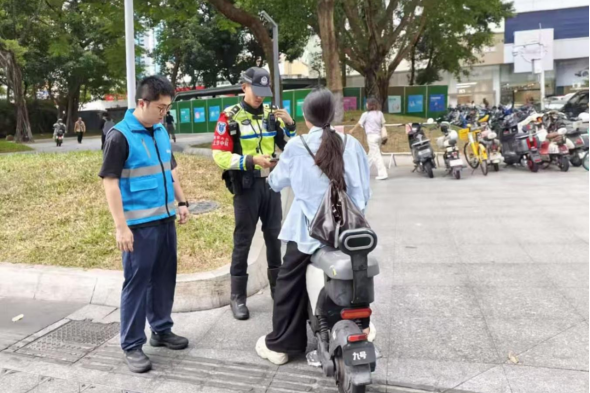 守护出行安全！福田街道开展电动自行车专项整治行动