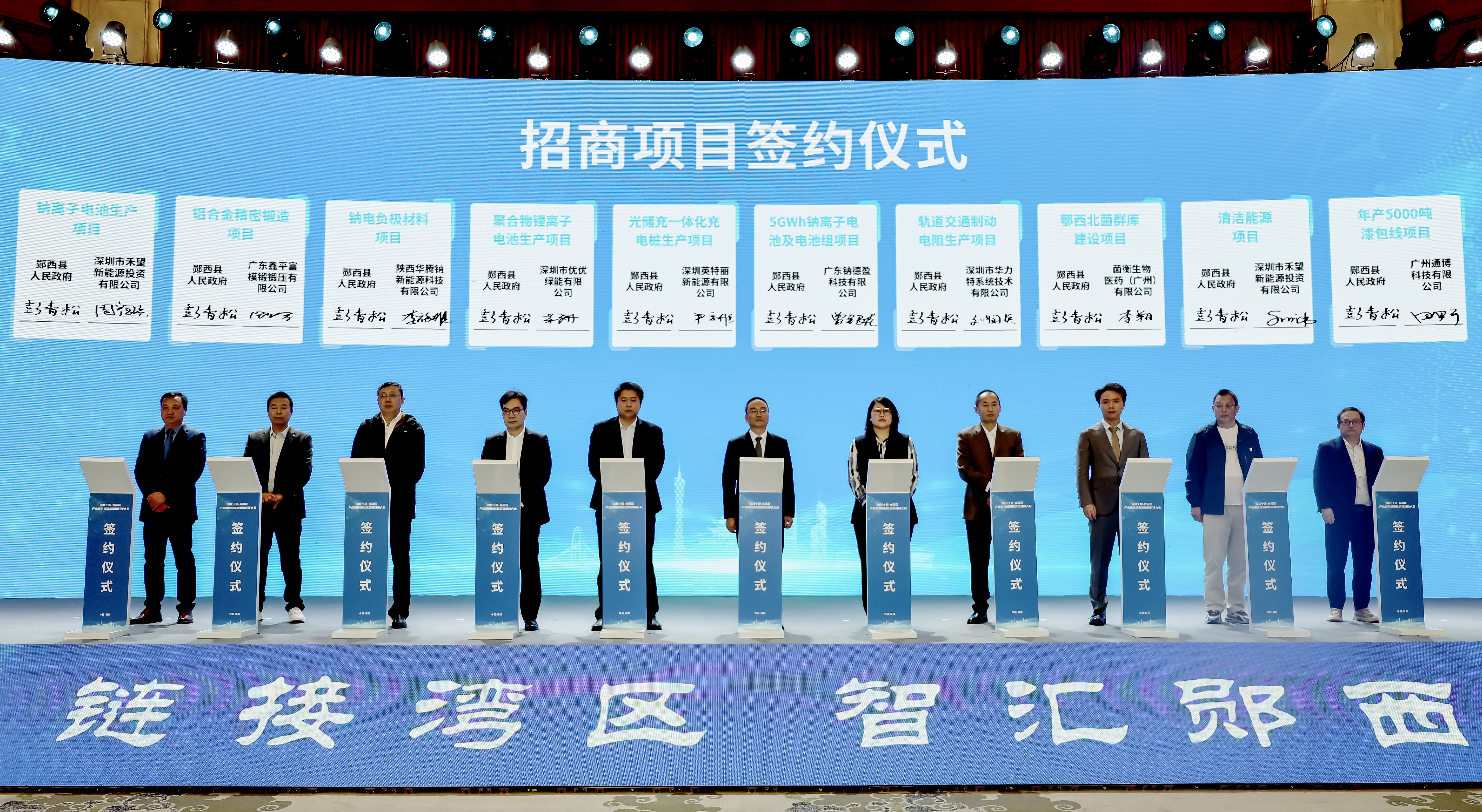 现场签约项目20个 郧西“链”上大湾区智造