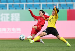 全运会丨足球——女子成年组小组赛：湖北队胜河南队（2）