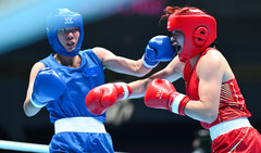 全运会 | 女子拳击66公斤级八分之一决赛：禹立赛晋级（6）
