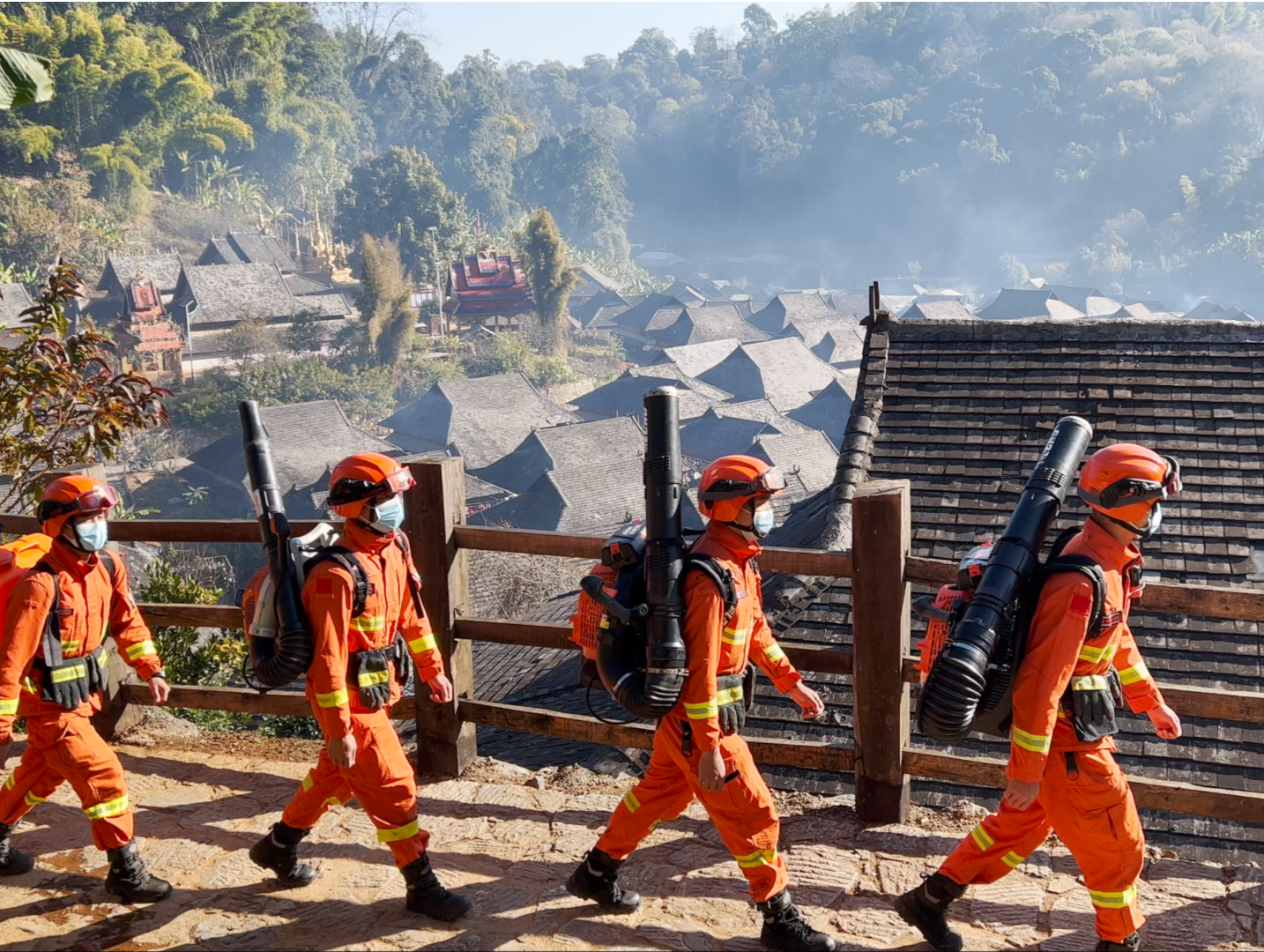 云南省森林消防总队普洱支队直属中队党支部：以“三时”工作法擦亮，民族团结进步示范队底色  