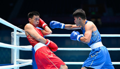 全运会 | 男子拳击71公斤级八分之一决赛：李国锋晋级（2）