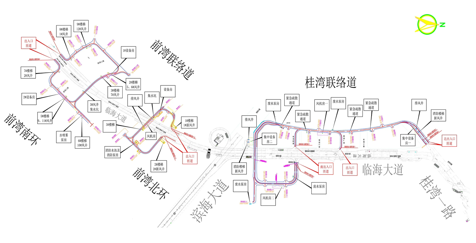 33个地块车库一路直达!前海桂湾、前湾片区地下车行联络道通车