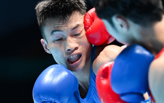 （全运会）（7）拳击——男子51公斤级八分之一决赛：李蜂晋级