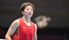 （全运会）（9）拳击——女子50公斤级八分之一决赛：吴愉晋级