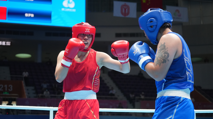 快讯!“平稳姐”汪丽娜拿到拳击女子75公斤级决赛入场券