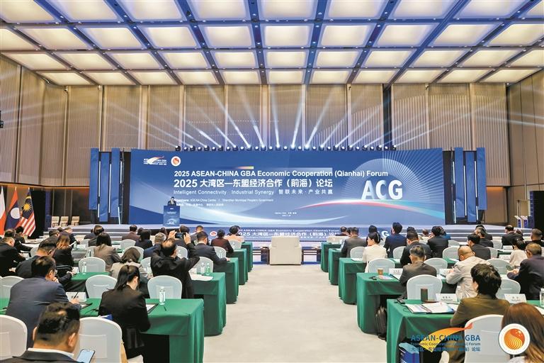 “智联未来·产业共赢”2025大湾区-东盟经济合作（前海）论坛举行