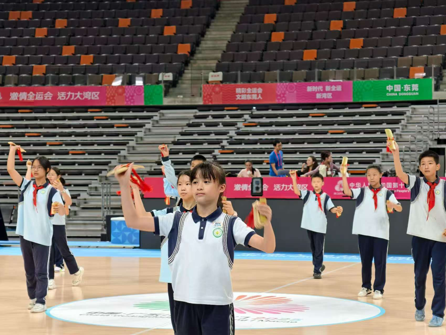 十五运会东莞赛区体育展示举行彩排