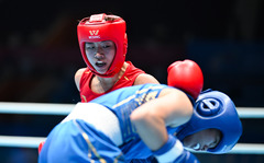 全运会|拳击女子50公斤级八分之一决赛：吴愉晋级（2）