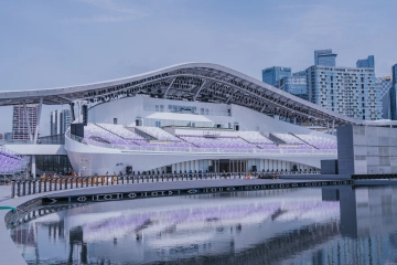 国内最大水上“纸舞台”惊艳亮相！十五运会闭幕式场馆——欢乐剧场建造解码