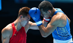 （全运会）（4）拳击——男子92公斤级八分之一决赛：孟繁龙晋级