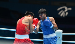 （全运会）（4）拳击——男子71公斤级八分之一决赛：李国锋晋级