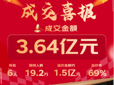 刷新全国法拍纪录！深圳史上最贵法拍房3.64亿元落槌京东