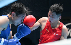 （全运会）（2）拳击——男子51公斤级八分之一决赛：张家茂晋级