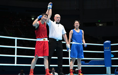 全运会丨拳击女子60公斤级八分之一决赛：杨文璐晋级（1）