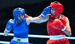 （全运会）（4）拳击——女子66公斤级八分之一决赛：杨柳晋级