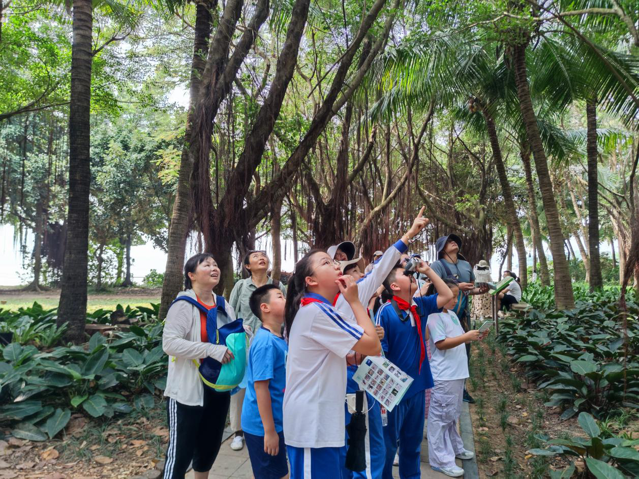 大塘龙社区开展自然科普观鸟活动 亲子携手探索湿地生态