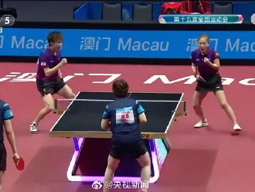 林高远/刘诗雯夺得十五运乒乓球混合双打金牌