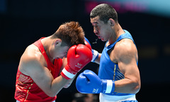 （全运会）（3）拳击——男子92公斤级八分之一决赛：孟繁龙晋级