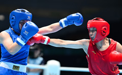 （全运会）（12）拳击——女子66公斤级八分之一决赛：杨柳晋级