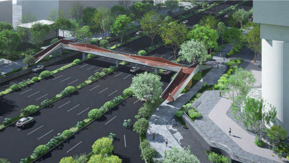 水贝洪湖天桥，即将完工启用