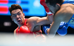 （全运会）（8）拳击——男子92公斤级八分之一决赛：孟繁龙晋级