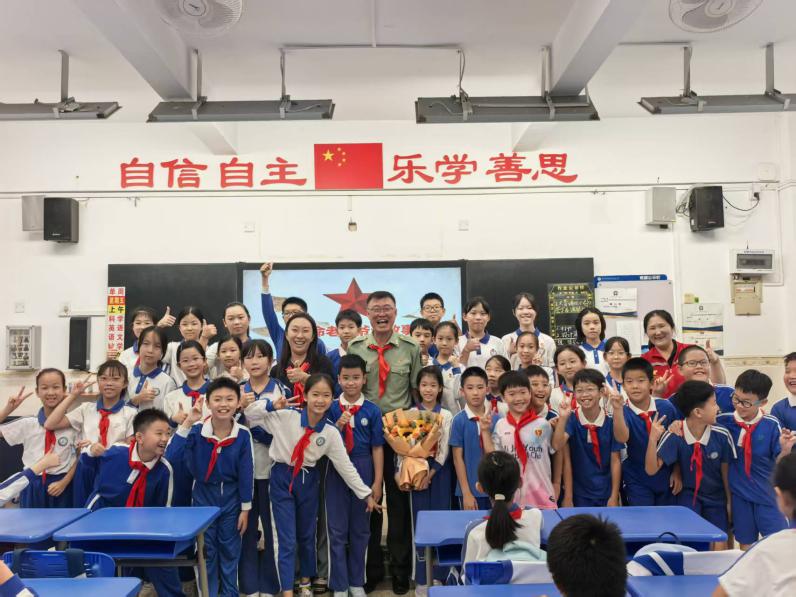 沙头街道退役军人“红色文化思政课”走进益强小学、滨河小学