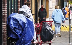 波特兰街头的无家可归者（3）