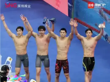 湖北队夺男子4×100混接金牌 