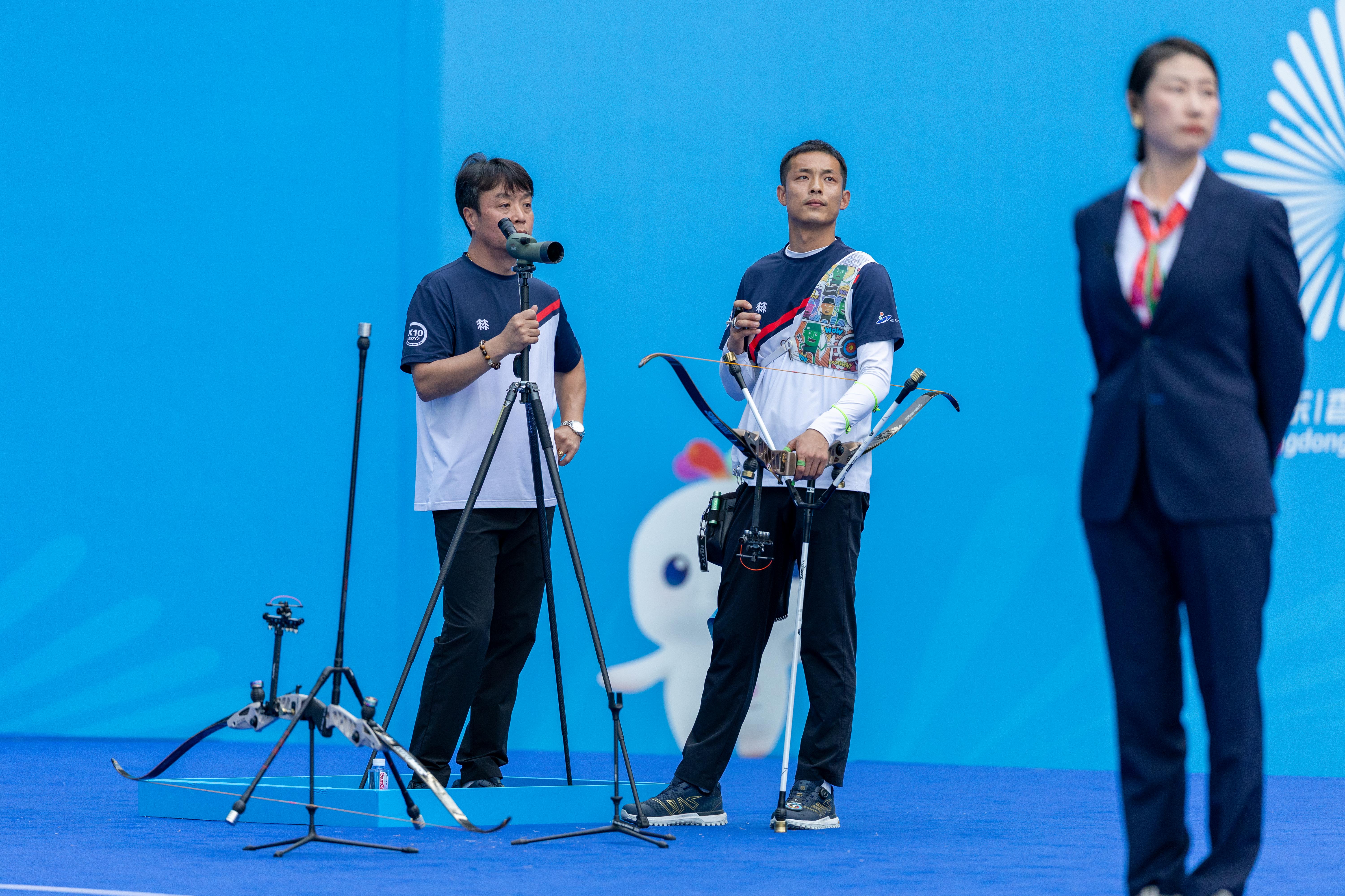 图集 | 十五运会射箭比赛男子反曲弓个人决赛精彩瞬间