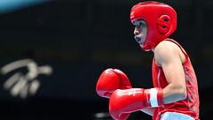 （全运会）（1）拳击——女子50公斤级八分之一决赛：陈鑫丽晋级