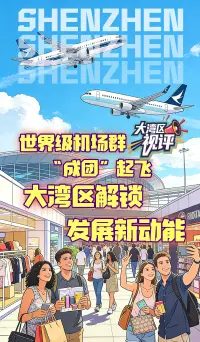 大湾区视评|世界级机场群“成团”起飞,大湾区解锁发展新动能