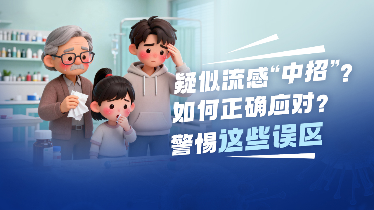 海报 | 疑似流感“中招”？如何正确应对？警惕这些误区 