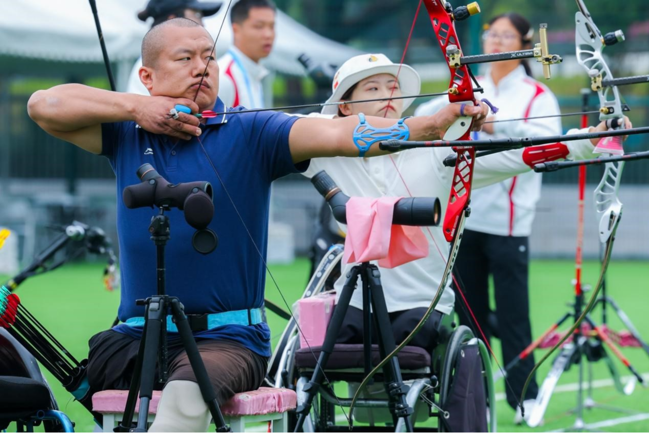 第十二届残特奥会射箭比赛在深圆满落幕，福田赛区无障碍保障助运动员创佳绩