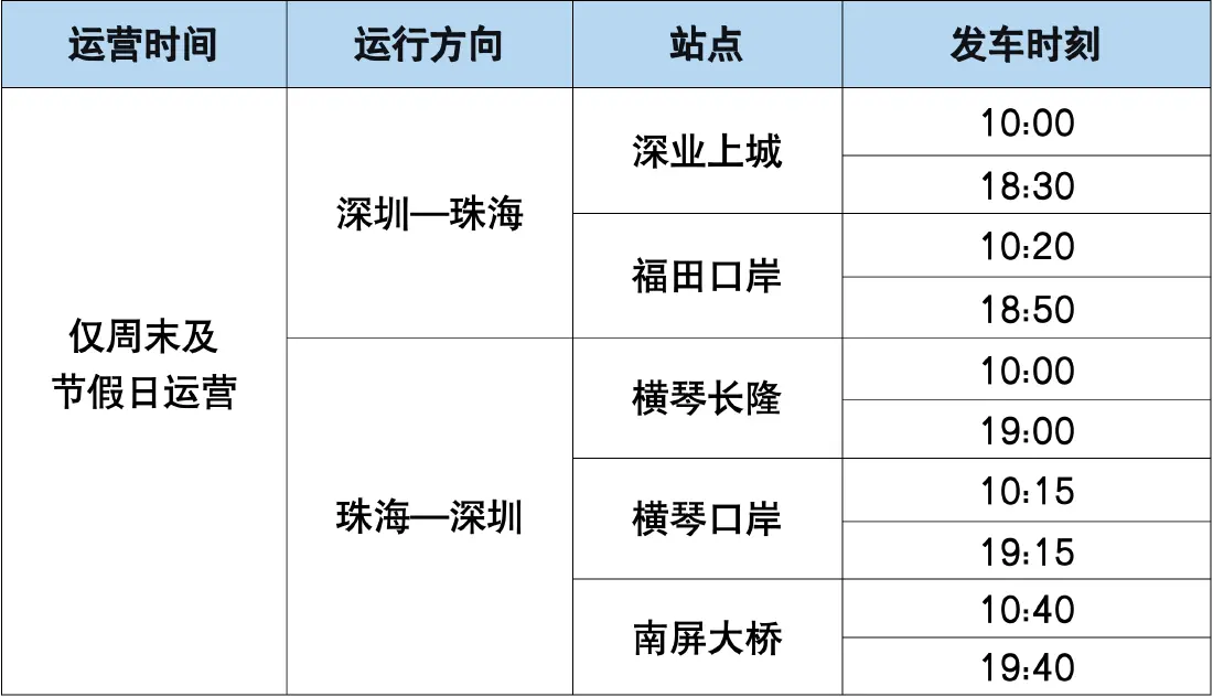 走深中通道直通珠海，全新深珠巴士来啦！