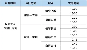 走深中通道直通珠海，全新深珠巴士来啦！