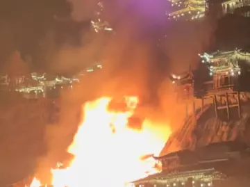 江西上饶望仙谷景区深夜突发火情 官方通报:明火已被扑灭