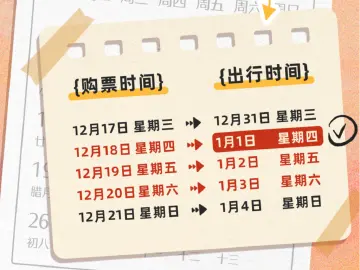 元旦假期前夜火车票今天开抢，热门境外目的地机票预订增近四成 