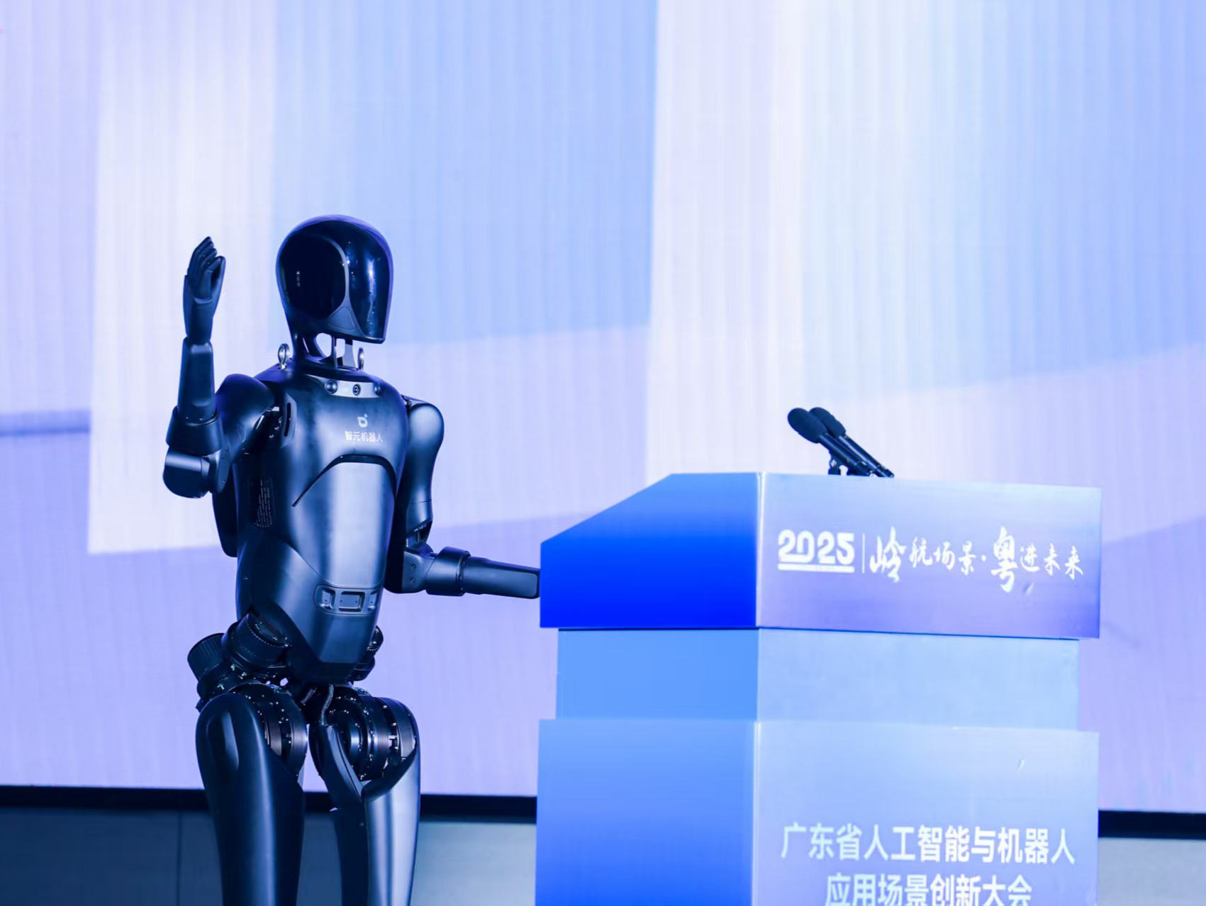 人形机器人发布政务创新案例 粤港澳大湾区智慧治理迈入新阶段