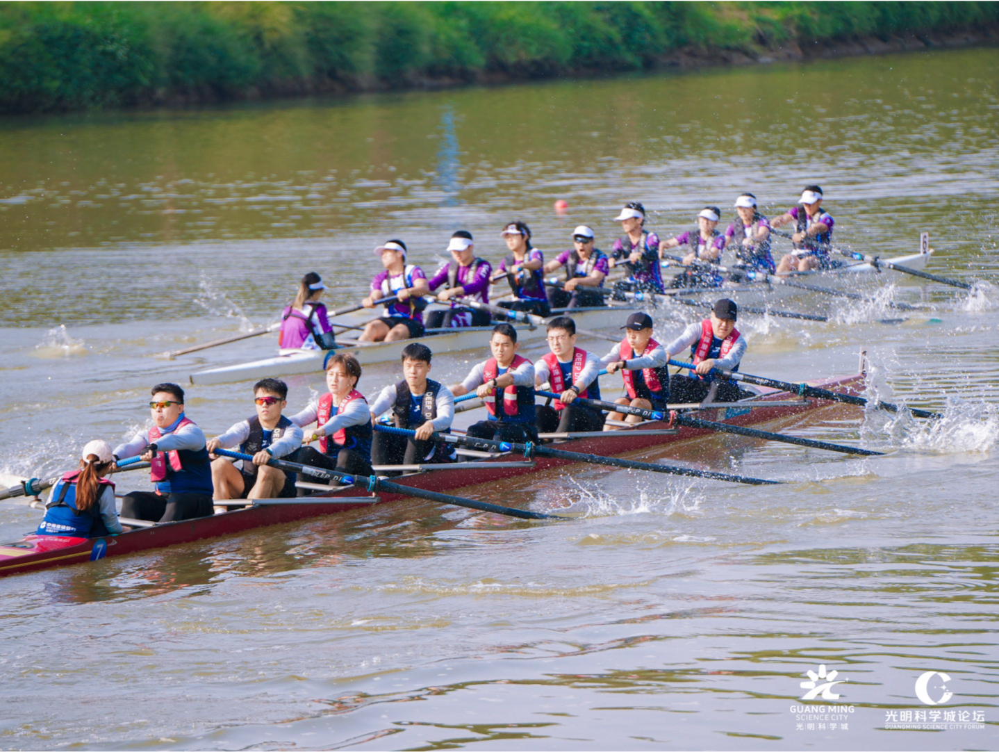 光明科学城赛艇挑战赛“燃爆”茅洲河