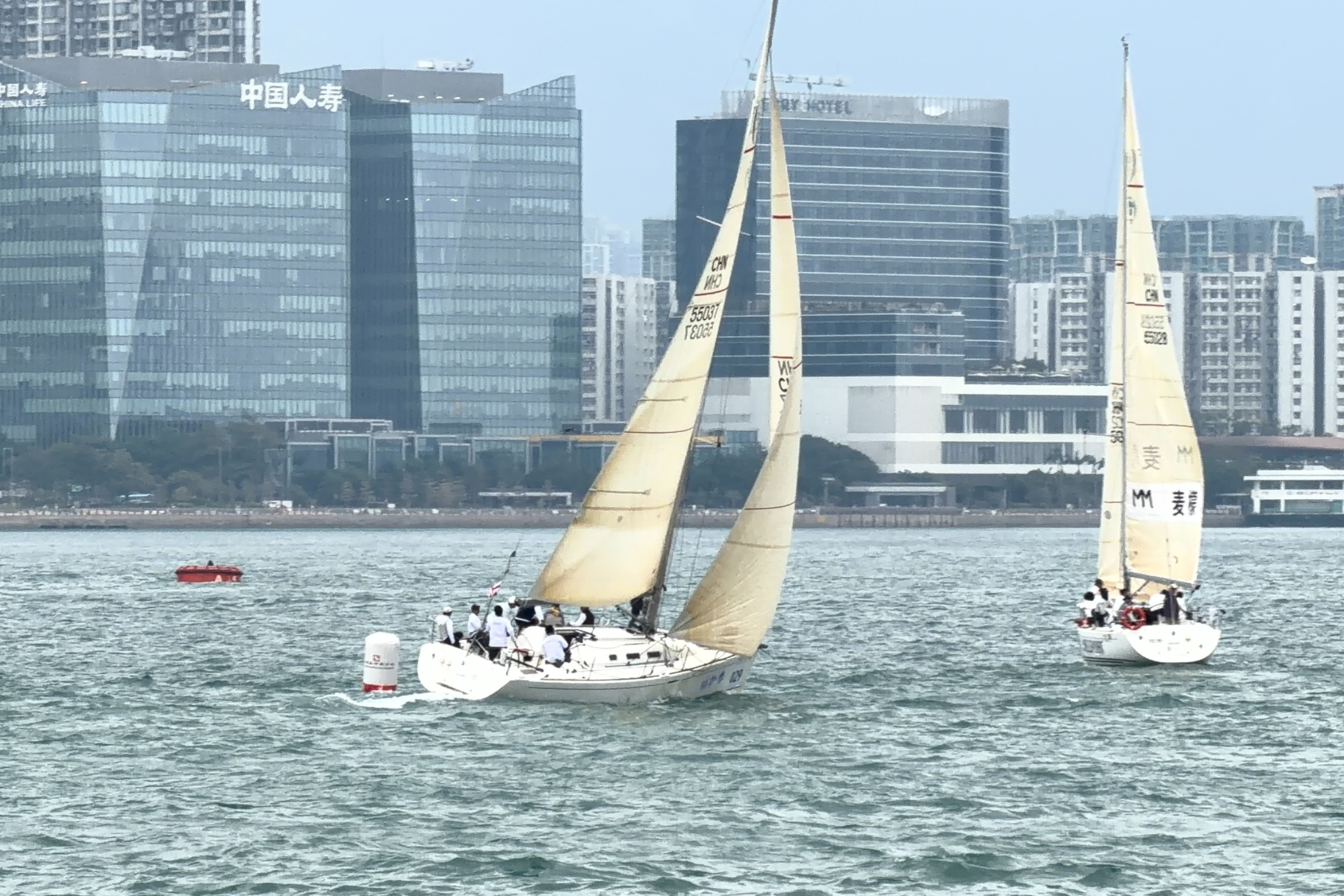 第十七届中国杯帆船赛香港环岛赛:深圳晚报·清辉队勇夺第三