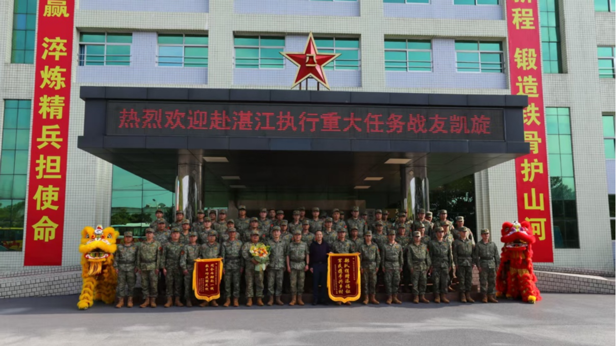 新安民兵助力环北工程，展现“铁军”风采