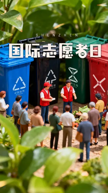 微距聚焦深圳志愿者的瞬间