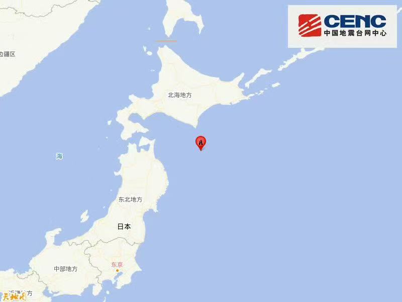 日本本州东部附近海域发生6.8级地震，可能引发1米高海啸
